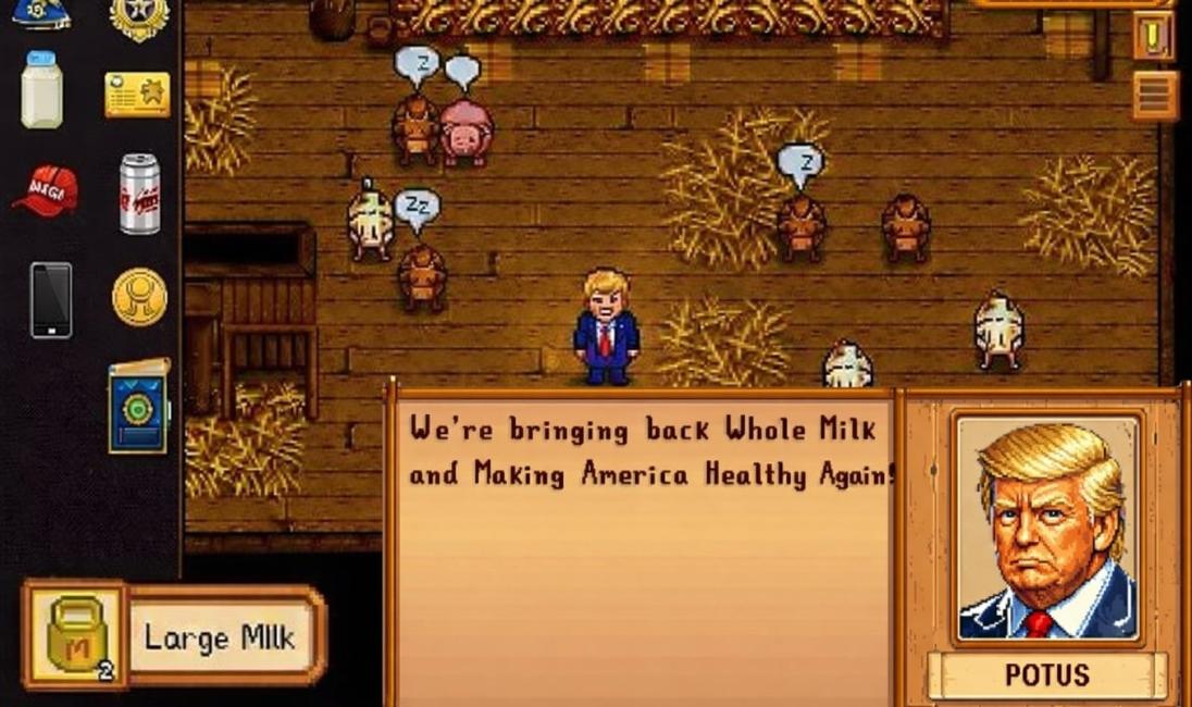 Trump Threatens Third Term Using Stardew Valley